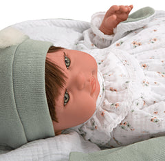 Bebe Real Niña Manta Verde-Ari