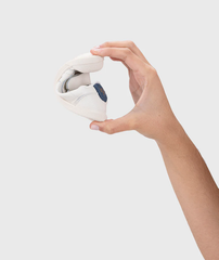 Tenis blanco con azul