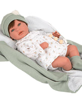 Bebe Real Niña Manta Verde-Ari