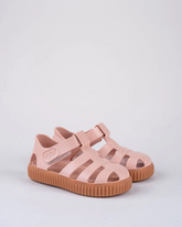 Sandalia caramelo maquillaje (rosada suela cafe)