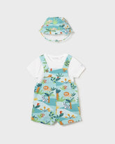 Overol niño estampado animales de la selva