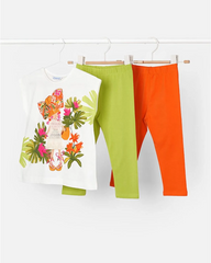 Conjunto Floricienta con dos Leggings