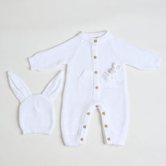 Enterizo acanalado conejo