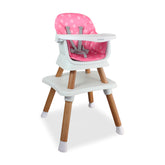 SILLA COMEDOR BABY ELITE DINNER PINK 5 EN 1 PREMIUM
