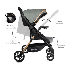 COCHE REVERSIBLE CITY GRAY