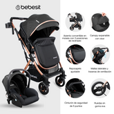 TRAVEL SYSTEM GOLD LX BLACK