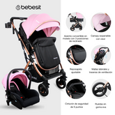TRAVEL SYSTEM GOLD LX PINK