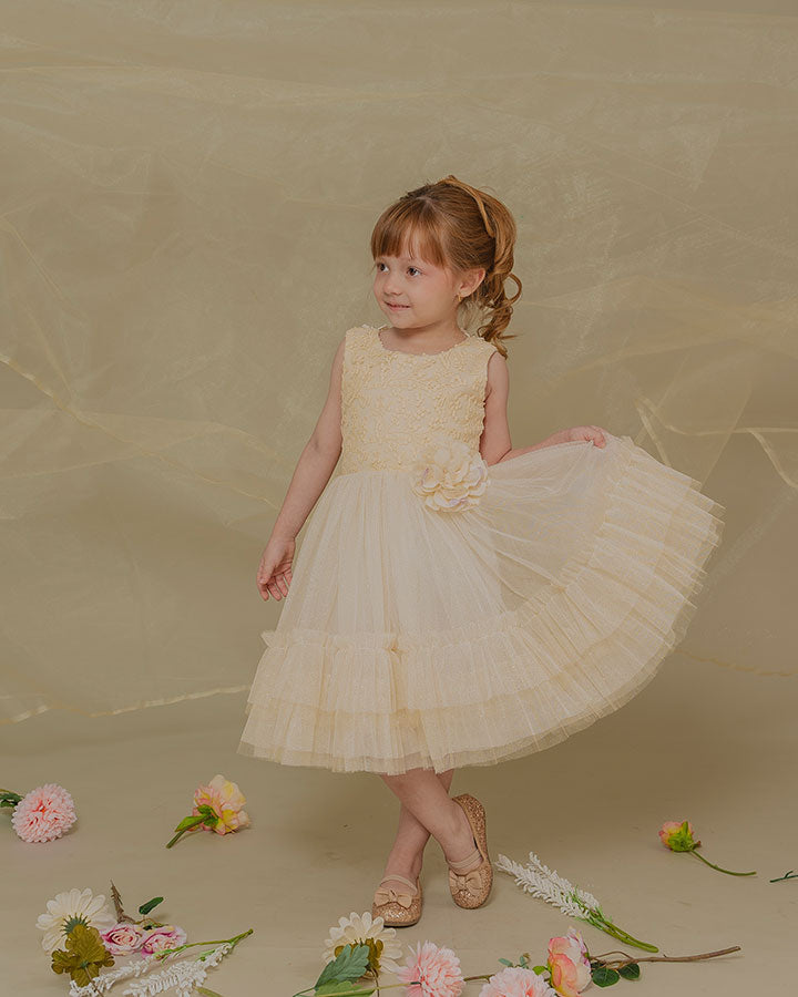 VESTIDO LIBROS BEIGE