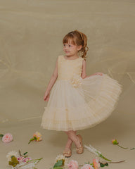 VESTIDO LIBROS BEIGE