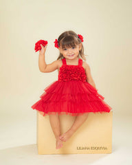 VESTIDO VOZ ROJO