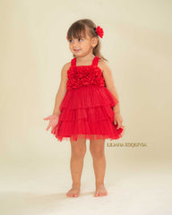 VESTIDO VOZ ROJO