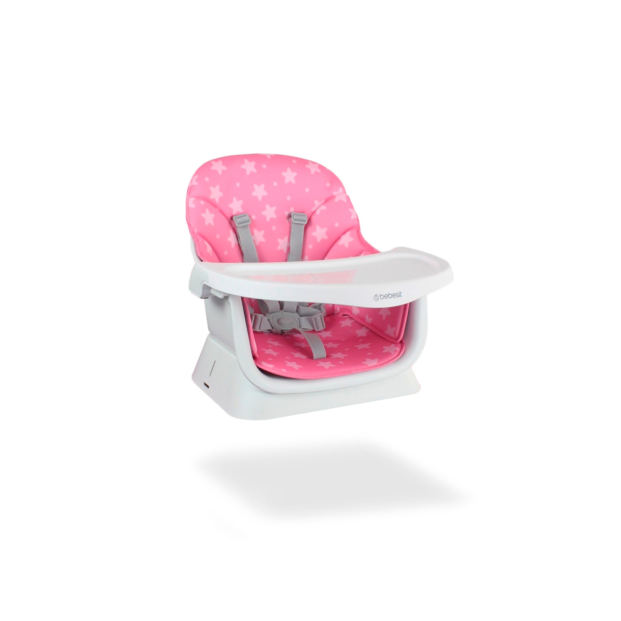 SILLA COMEDOR BABY ELITE DINNER PINK 5 EN 1 PREMIUM
