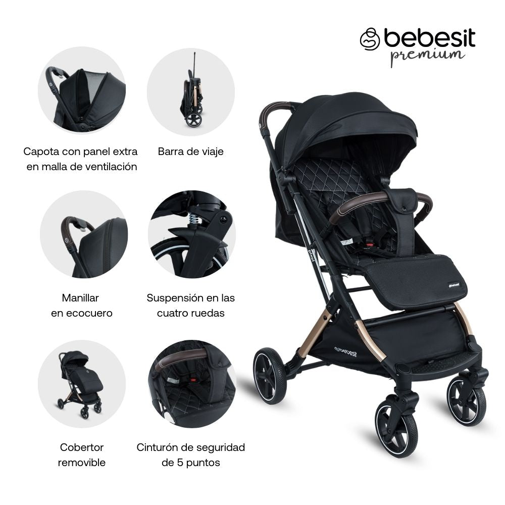 COCHE COMPACTO PIXEL BLACK PREMIUM