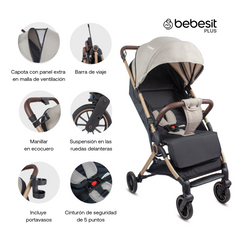 TRAVEL SYSTEM COMPACTO MICRO BEIGE