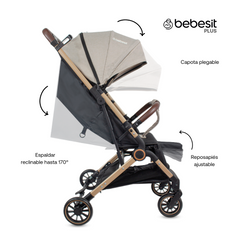 TRAVEL SYSTEM COMPACTO MICRO BEIGE