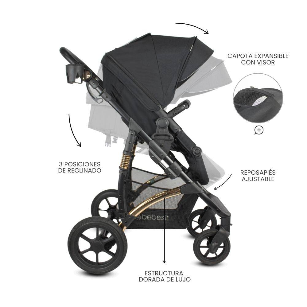 COCHE SPRING GOLD BLACK  PREMIUM