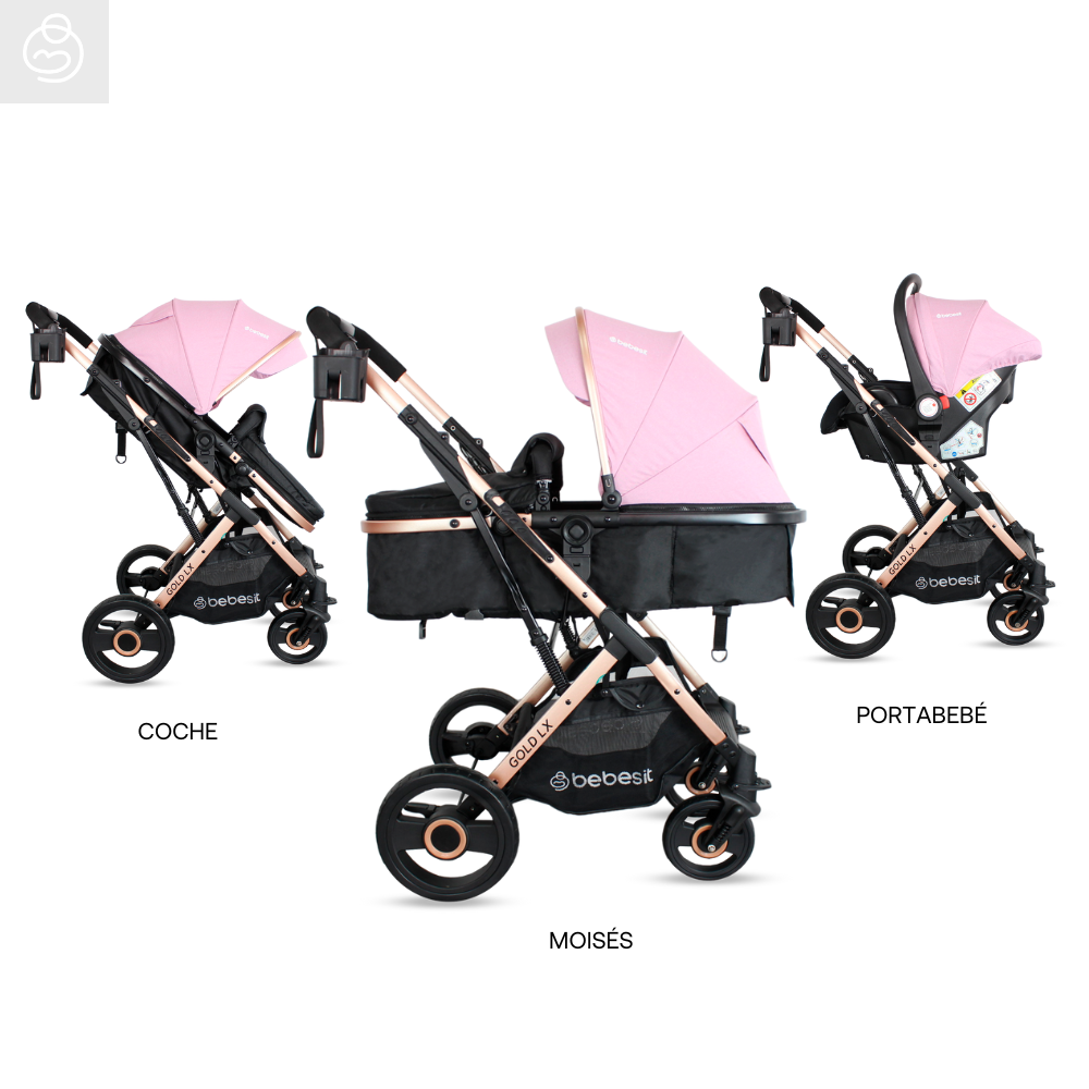 TRAVEL SYSTEM GOLD LX PINK