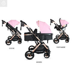 TRAVEL SYSTEM GOLD LX PINK