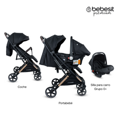 TRAVEL SYSTEM COMPACTO PIXEL BLACK PREMIUM