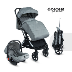 TRAVEL SYSTEM COMPACTO PIXEL GRAY PREMIUM