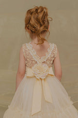 VESTIDO LIBROS BEIGE