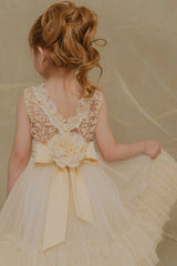 VESTIDO LIBROS BEIGE
