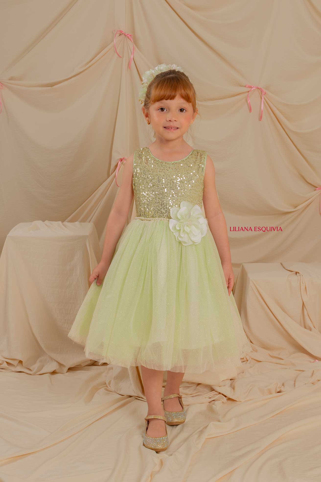 VESTIDO LIRICA VERDE